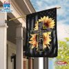 Faith Sunflower Christian Cross House And Garden Flag