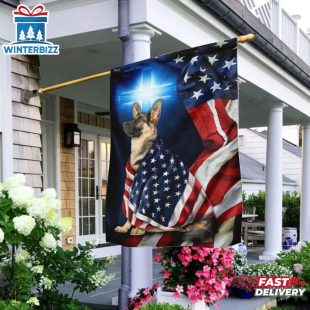 German Shepherd Christian House And Garden Flag