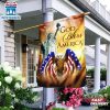 God Bless America Jesus Garden And House Flag
