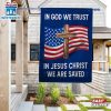 God Bless American Flag In God We Trust In Jesus Christ We Are Saved Garden And House Flag