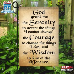 God Grant Me The Serenity Garden And House Flag