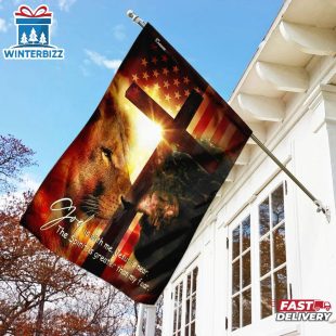 God Is With Me Jesus Is Near American Garden And House Flag