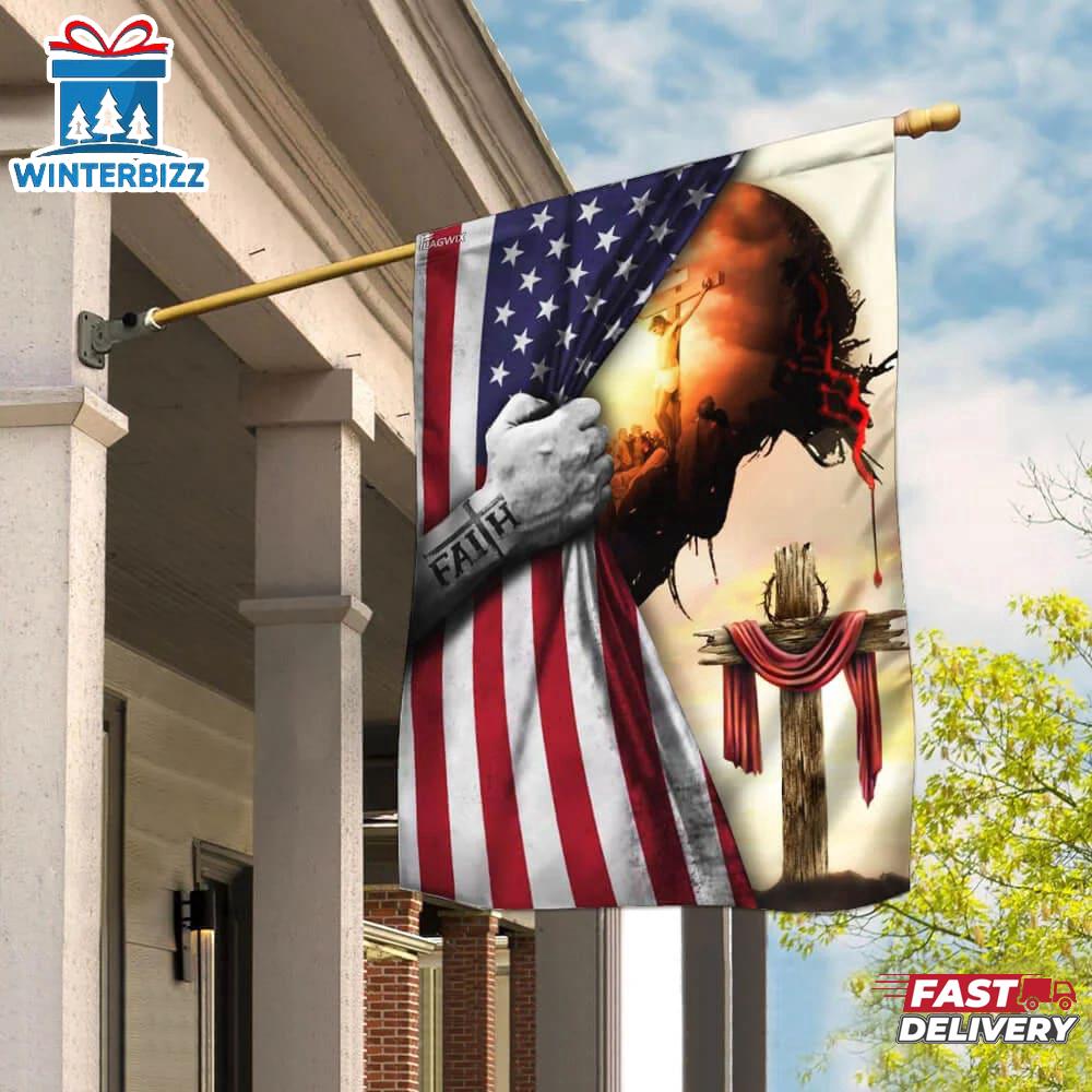 God Jesus Christian Cross Faith Garden And House Flag God Jesus Christian Cross Faith Garden And House Flag