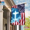 God Jesus Christian Cross Garden And House Flag