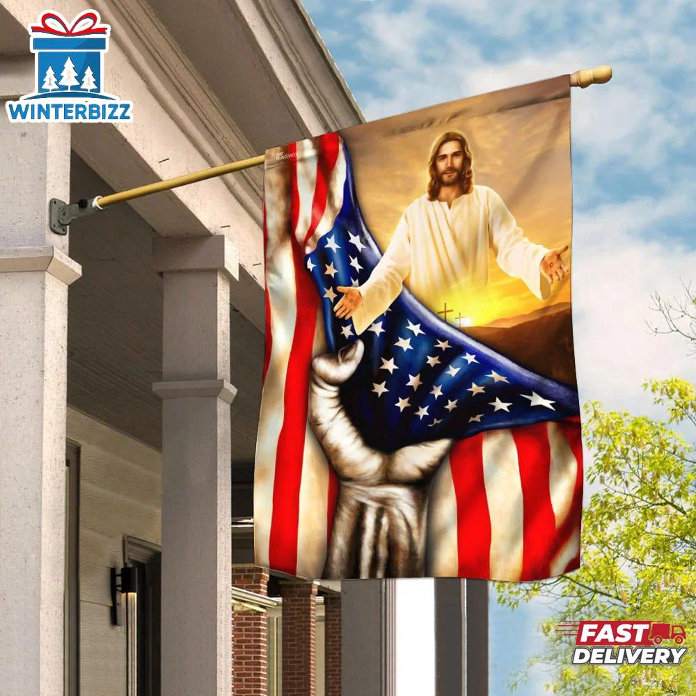 God Jesus Christian Faith Garden And House Flag God Jesus Christian Faith Garden And House Flag