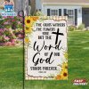 God Stands Forever Christian Sunflower Garden And House Flag