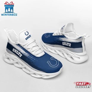 Indianapolis Colts Color Streak Pattern NFL Max Soul Shoes