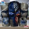Indianapolis Colts NFL Skull Iron Pattern Tumbler