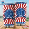 Indianapolis Colts USA Flag Pattern Independence Day Tumbler