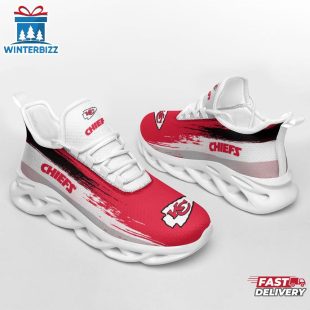 Kansas City Chiefs Color Streak Pattern NFL Max Soul Shoes