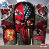 Kansas City Chiefs NFL Skull Iron Pattern Tumbler