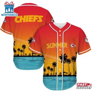 Kansas City Chiefs Summer On The Beach Baseball Jersey