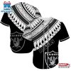 Las Vegas Raiders Polynesian Pattern Summer Collection Baseball Jersey