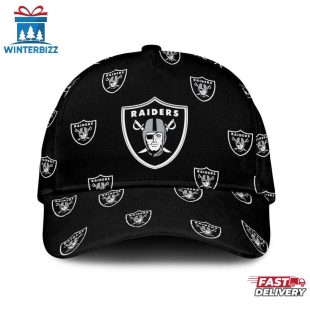 Las Vegas Raiders Print Patterns Allover Print Classic Cap