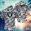 Las Vegas Raiders Skull Pattern NFL Hawaiian Shirt
