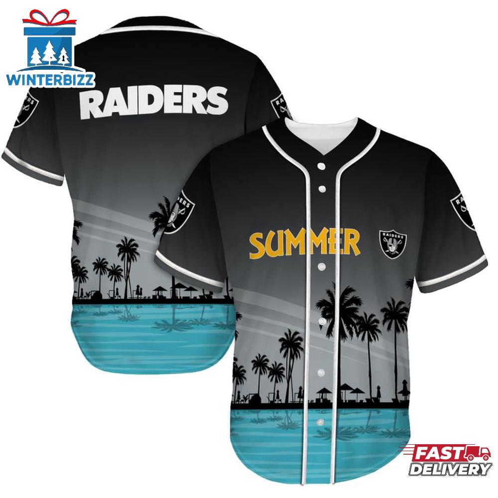 Las Vegas Raiders Summer On The Beach Baseball Jersey Las Vegas Raiders Summer On The Beach Baseball Jersey