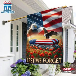 Lest We Forget Memorial Day American House And Garden Flag Decor