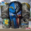 Los Angeles Chargers NFL Skull Iron Pattern Tumbler