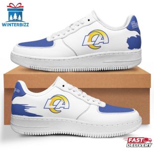 Los Angeles Rams NFL Football Sport White Air Force 1 Shoes