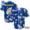 Los Angeles Rams Palm Tree Pattern Baseball Jersey Shirts