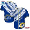 Los Angeles Rams Polynesian Pattern Summer Collection Baseball Jersey