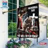 Memorial Day. Remember and Honor Veteran American Eagle House And Garden Flag