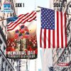 Memorial Day Veteran Remember and Honor American House And Garden Flag