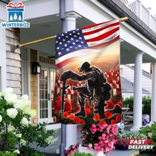 Memorial Day Veteran Remember House And Garden Flag Decor