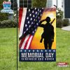 Memorial Day Veteran Remember House And Garden Flag
