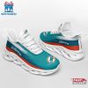 Miami Dolphins Color Streak Pattern NFL Max Soul Shoes