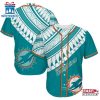 Miami Dolphins Polynesian Pattern Summer Collection Baseball Jersey