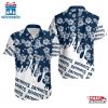 New England Patriots Flower NFL Hawaiian Shirt