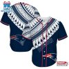 New England Patriots Polynesian Pattern Summer Collection Baseball Jersey