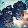 New England Patriots Skull Pattern NFL Hawaiian Shirt