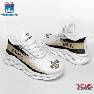 New Orleans Saints Color Streak Pattern NFL Max Soul Shoes