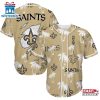 New Orleans Saints Palm Tree Pattern Baseball Jersey Shirts