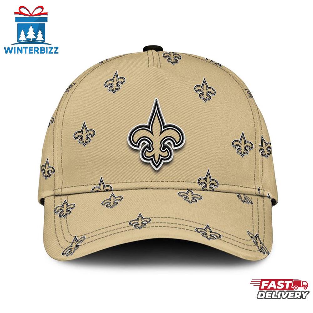 New Orleans Saints Print Patterns Allover Print Classic Cap New Orleans Saints Print Patterns Allover Print Classic Cap