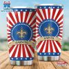 New Orleans Saints USA Flag Pattern Independence Day Tumbler