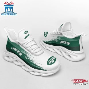 New York Jets Color Streak Pattern NFL Max Soul Shoes
