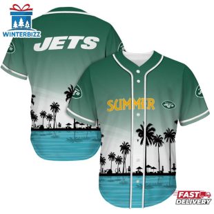 New York Jets Summer On The Beach Baseball Jersey