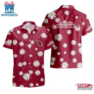 NFL Arizona Cardinals Daisy Aloha Hawaiian Shirt