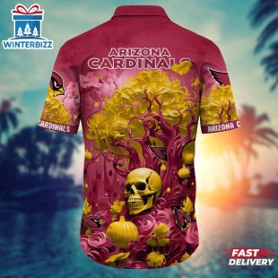 NFL Arizona Cardinals Skull Tree Hawaiian Shirt