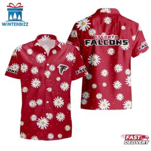 NFL Atlanta Falcons Daisy Aloha Hawaiian Shirt