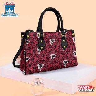 NFL Atlanta Falcons Skull Leather Handbag