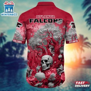 NFL Atlanta Falcons Skull Tree Hawaiian Shirt