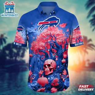 NFL Buffalo Bills Skull Tree Hawaiian Shirt