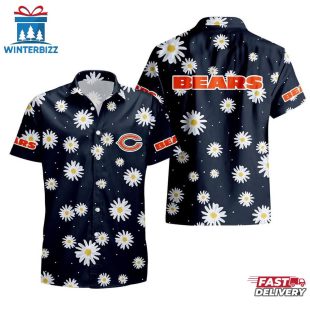 NFL Chicago Bears Daisy Aloha Hawaiian Shirt