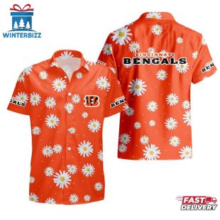 NFL Cincinnati Bengals Daisy Aloha Hawaiian Shirt