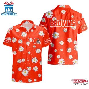 NFL Cleveland Browns Daisy Aloha Hawaiian Shirt