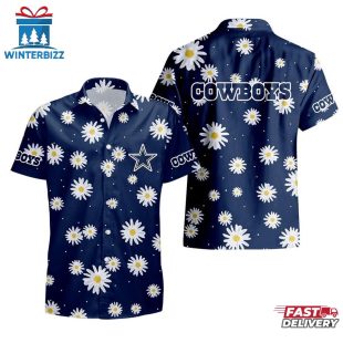 NFL Dallas Cowboys Daisy Aloha Hawaiian Shirt